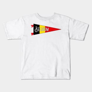 Belgium Flag Pennant Kids T-Shirt